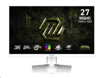 Obrázek MSI LCD MAG 274QRFW E20, 27", 2560 x 1440, Rapid IPS, 0, 5 ms, VESA 100 x 100, White