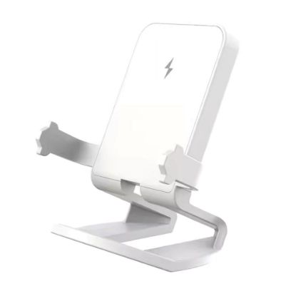 Obrázek 1stCOOL bezdrátová přenosná QI nabíječka 15 W, panáček, USB- C, bílá
