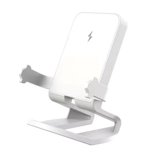 Obrázek 1stCOOL bezdrátová přenosná QI nabíječka 15 W, panáček, USB- C, bílá