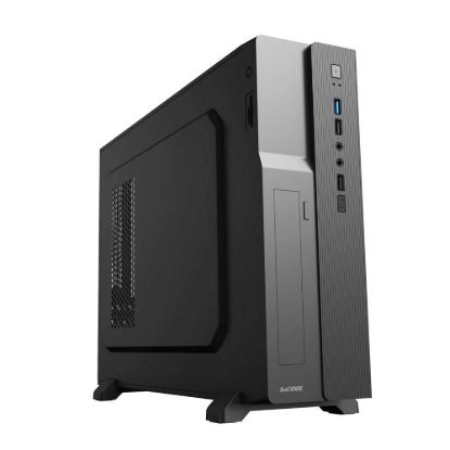 Obrázek 1stCOOL skříň COMPACT 1, Micro Tower, AU, USB 3.0, USB- C, CR, 1x 80mm Fan, černá