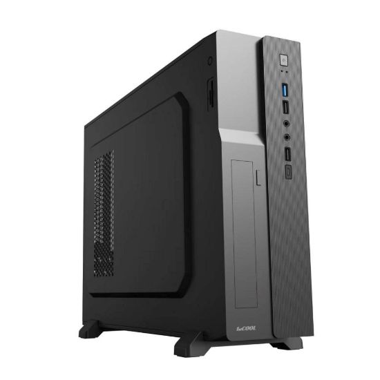 Obrázek 1stCOOL skříň COMPACT 1, Micro Tower, AU, USB 3.0, USB- C, CR, 1x 80mm Fan, černá
