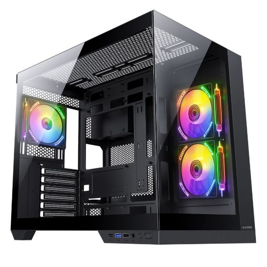 Obrázek 1stCOOL skříň DREAMER, Mid Tower, AU, USB 3.0, USB- C, 3x 120mm ARGB Fan, černá
