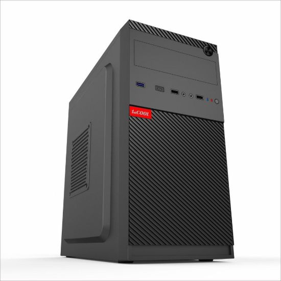 Obrázek 1stCOOL skříň STEP 5, micro tower, AU, USB 3.0, USB- C, bez zdroje, černá
