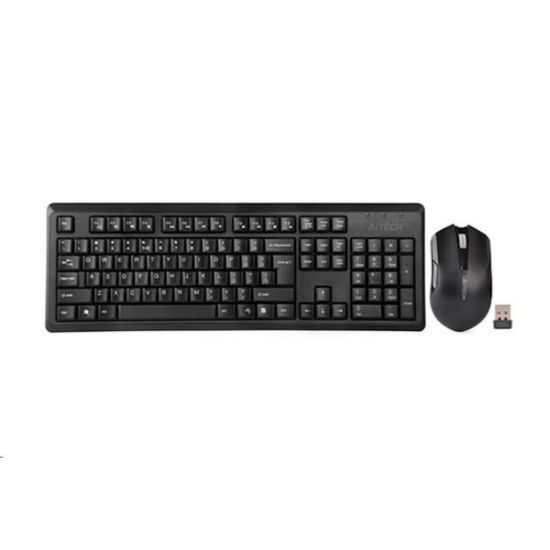 Obrázek A4tech 4200N set bezdr. kláv. + bezdr. V- Track optická myš, CZ/ US, USB