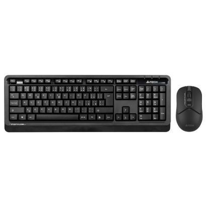 Obrázek A4tech Bezdrátový kancelářský set klávesnice+myš FG1012S, CZ/ SK, černá