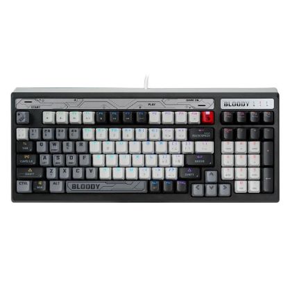 Obrázek A4tech Bloody B950 podsvícená mechanická herní klávesnice RGB, Brown Switch, USB, CZ, šedá