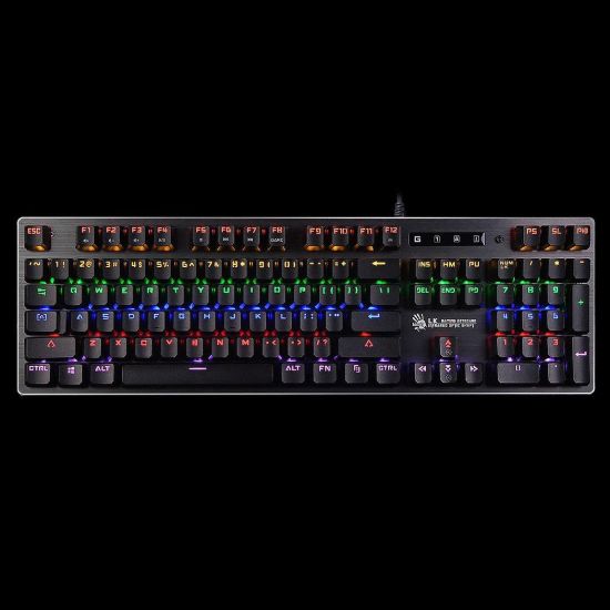 Obrázek A4tech Bloody Klávesnice B760, herní klávesnice, mechanická, drátová, Black Switch, CZ/ SK, Černá