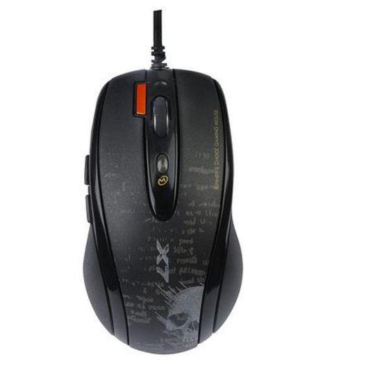 Obrázek A4tech F5, V- Track herní myš, až 3000DP I, paměť 160kB, 7 tlačítek, USB, černá