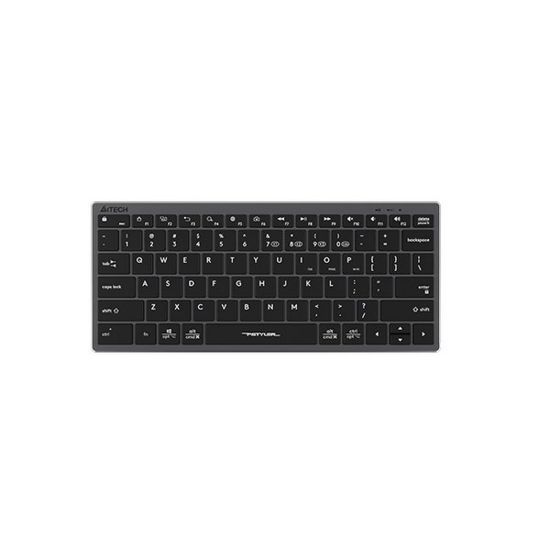 Obrázek A4tech Klávesnice FBX51C, kancelářská klávesnice, membránová, bezdrátová, CZ/ SK, Šedá