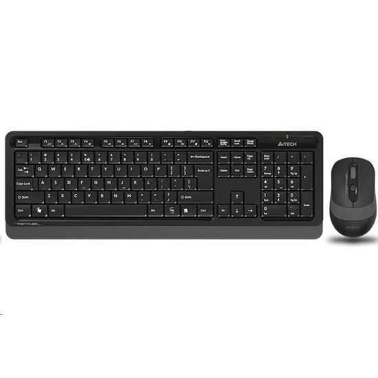 Obrázek A4tech set klávesnice + myš, FG1010 FSTYLER, bezdrátová, šedá