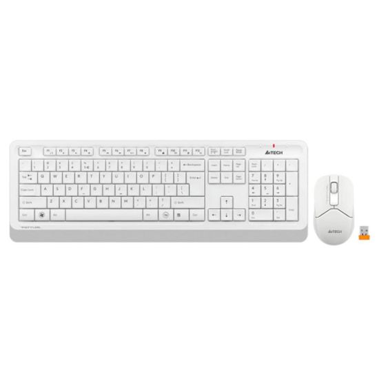 Obrázek A4tech Set klávesnice+myš FG1012, Bezdrátový, US, bílá