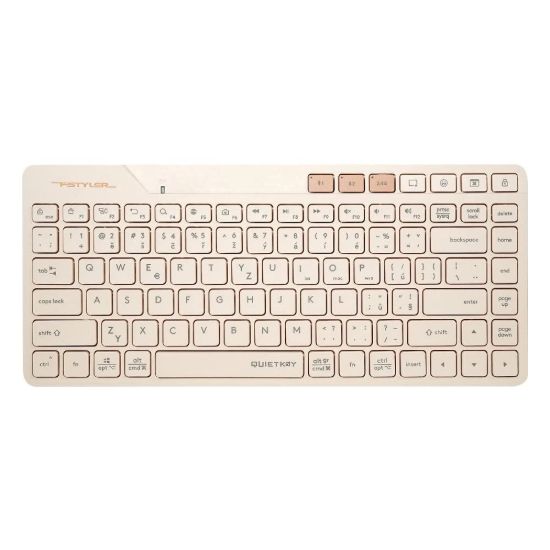 Obrázek A4tech FStyler FBK26C AS, bezdrátová Dual mode Bluetooth+2, 4G klávesnice, CZ, caffe latte