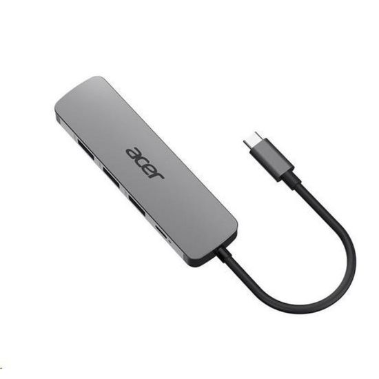 Obrázek Acer 5IN1 Type- C dongle, HDMI, USB3.0, USB- C, 100 W PD, Dark Silver