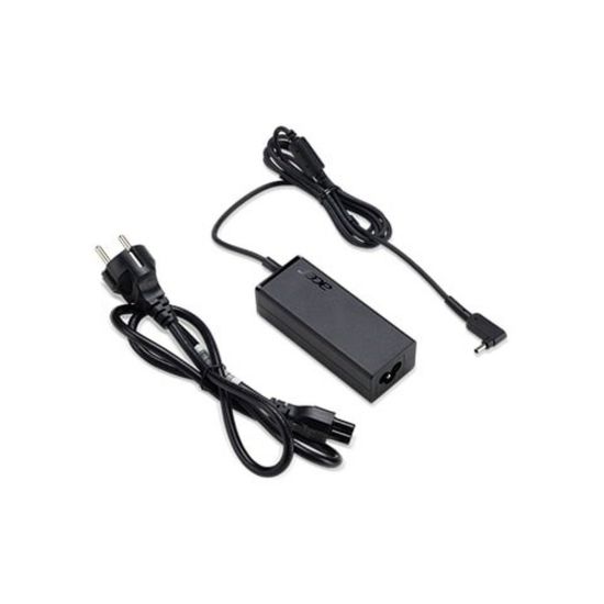 Obrázek ACER ADAPTER 45 W_3mm 19V ADAPTER, Black - EU and UK POWER CORD - pro zařízení s AC adapterem 45 W 3mm