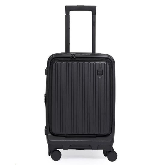 Obrázek ACER Barcelona luggage 20", černý, pevný cestovní kufr, materiál: 100% recyklovaný PET, TSA kombinační zámek