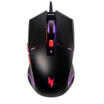 Obrázek ACER drátová myš Nitro Gaming Mouse 100 (NMW100), 7200dpi, 6 tlačítek, 125 Hz, 60 IPS, RGB, USB- A, Černá