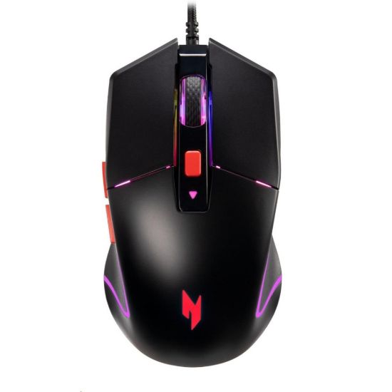 Obrázek ACER drátová myš Nitro Gaming Mouse 100 (NMW100), 7200dpi, 6 tlačítek, 125 Hz, 60 IPS, RGB, USB- A, Černá