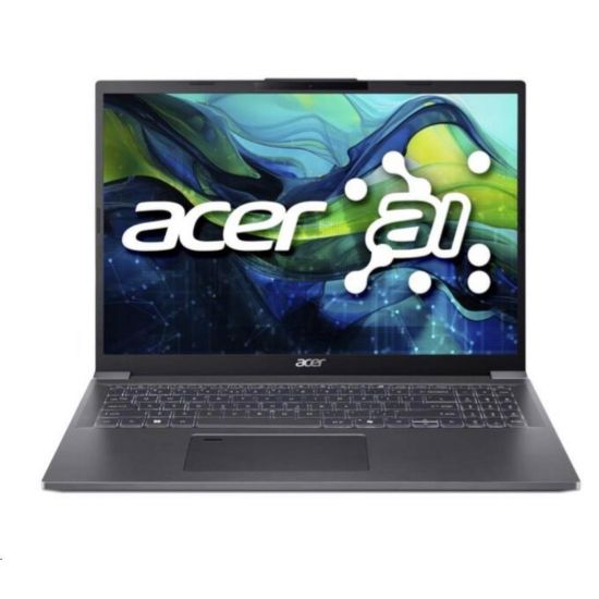 Obrázek ACER NTB Aspire 16 (A16- 71M- 56 x 9), Ultra 5 125H, 16" 1920 x 1200, 16 GB, 512 GB SSD, Arc, Linux, Steel Gray