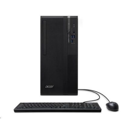 Obrázek ACER PC Veriton VS2720G, i3- 14100, 8 GB DDR5, 512 GB M.2 SSD, Wifi, DVD±RW, USB KB+mouse, W11P, 180 W, Black