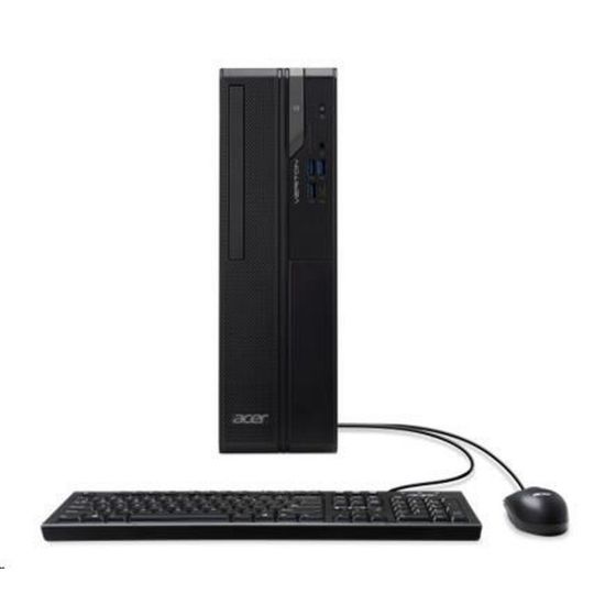Obrázek ACER PC Veriton VX2720G, i3- 14100, 8 GB DDR4, 256 GB M.2 SSD, Wifi, DVD±RW, USB KB+mouse, W11P, 180 W, Black