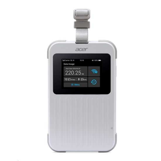 Obrázek ACER Router Connect Enduro M6E, 5G, LTE, 2.4" touch display, Wifi, NFC, USB- C, 2.4GHz, 8000mAh, White