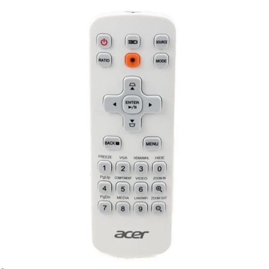 Obrázek ACER Universal Remote Controller J3 25 keys, white, enter, Laser stand- alone package