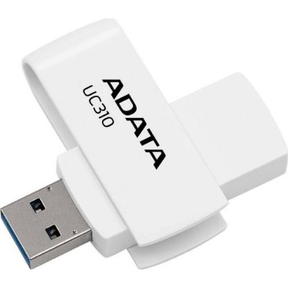 Obrázek ADATA Flash Disk 128 GB UC310, USB 3.2, bílá