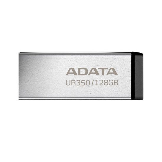 Obrázek ADATA Flash Disk 128 GB UR350, USB 3.2 Dash Drive, kov černá