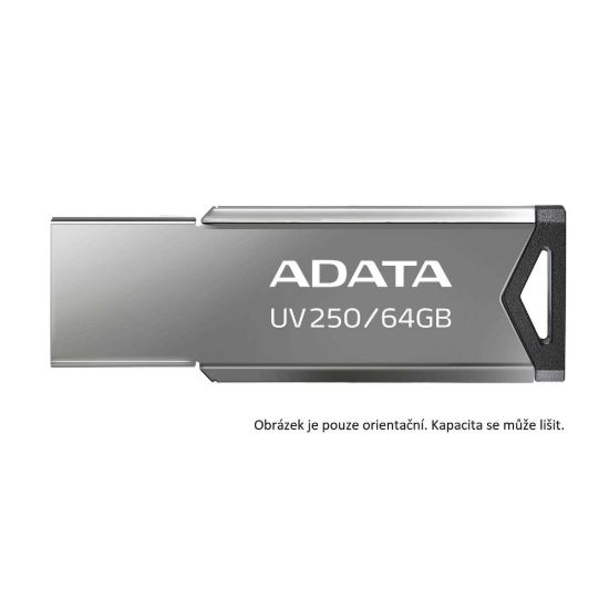 Obrázek ADATA Flash Disk 16 GB USB 2.0 DashDrive UV250, stříbrná