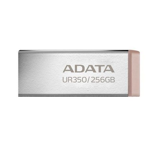 Obrázek ADATA Flash Disk 256 GB UR350, USB 3.2, stříbrno- hnědá