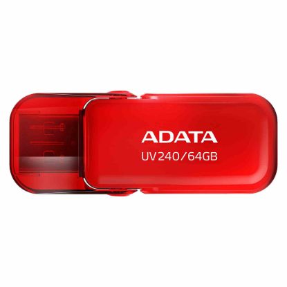 Obrázek ADATA Flash Disk 64 GB UV240, USB 2.0, červená