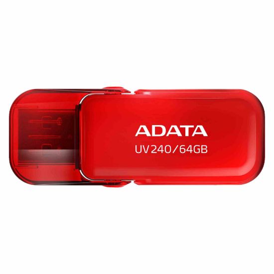 Obrázek ADATA Flash Disk 64 GB UV240, USB 2.0, červená