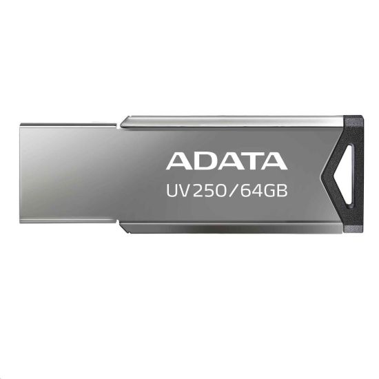 Obrázek ADATA Flash Disk 64 GB UV250, USB 2.0 Dash Drive, stříbrná