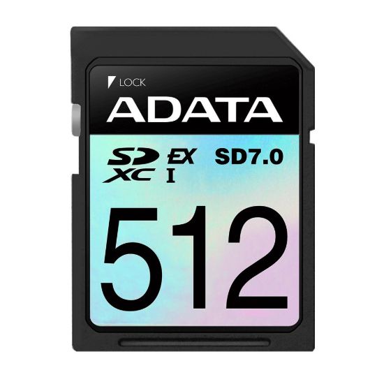 Obrázek ADATA SDXC karta 512 GB Extreme, PCIe Gen3, UHS- I, C10, V30, (R: 800/ W: 700 MB/ s)