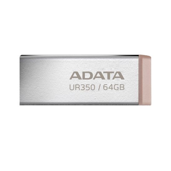 Obrázek ADATA Flash Disk 64 GB UR350, USB 3.2 Dash Drive, kov hnědá