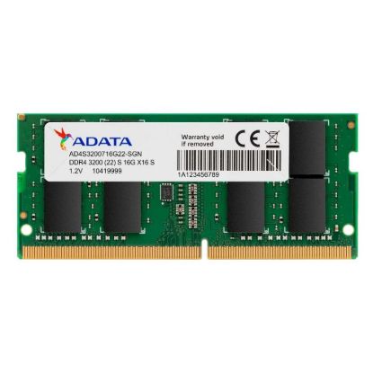 Obrázek ADATA SODIMM DDR4 16 GB 3200MHz 512 x 8, Premier Single Tray