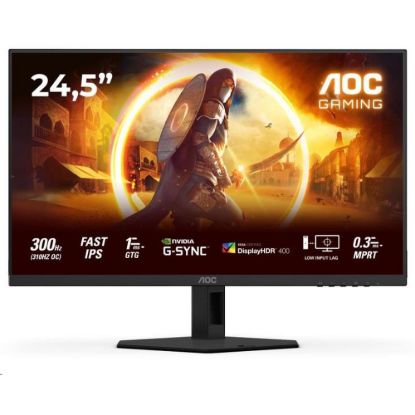 Obrázek AOC MT 24, 5" 25G4SRE - 1920 x 1080, Fast IPS, 300 Hz (OC 310 Hz), 2xHDMI, 1xDP
