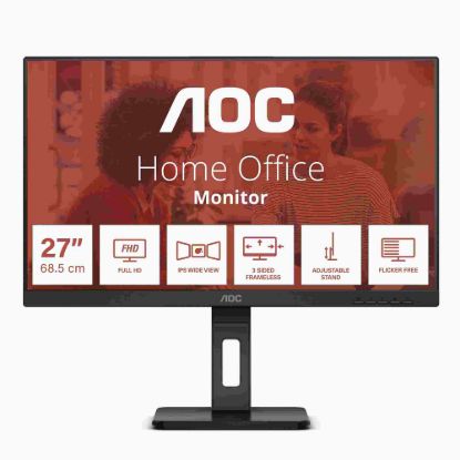 Obrázek AOC MT IPS LCD WLED 27" 27E3QAF - IPS panel, 1920 x 1080, D- Sub, HDMI, DP, repro, pivot
