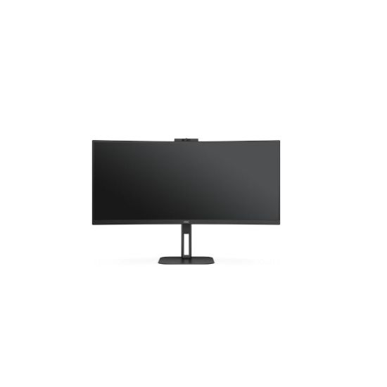 Obrázek AOC MT VA LCD WLED 34" CU34V5CW/ BK - VA panel, 3440 x 1440, HDMI, DP, USB, USB- C, nast. vyska, repro, webcam, zakriven