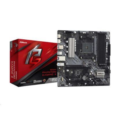 Obrázek ASRock MB Sc AM4 B550M PHANTOM GAMING 4, AMD B550, 4xDDR4, 1xDP, 1xHDMI, mATX