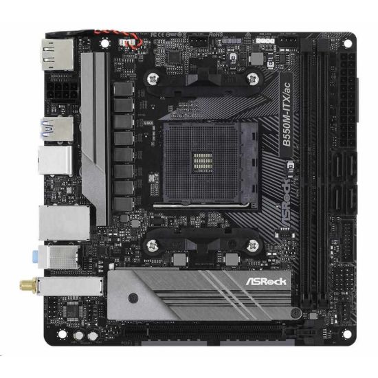 Obrázek ASRock MB Sc AM4 B550M- ITX/ AC, AMD B550M, 2xDDR4, HDMI, DP
