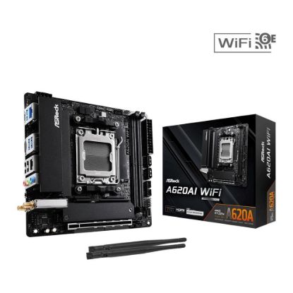 Obrázek ASRock MB Sc AM5 A620AI WIFI AMD A620A, 2xDDR5, 1xHDMI, WIFI