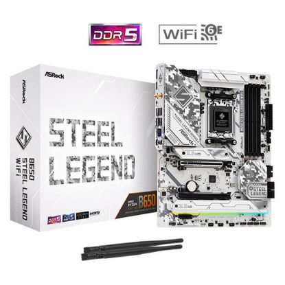 Obrázek ASRock MB Sc AM5 B650 Steel Legend WiFi , AMD B650, 4xDDR5, 1xDP, 1xHDMI, WIFI