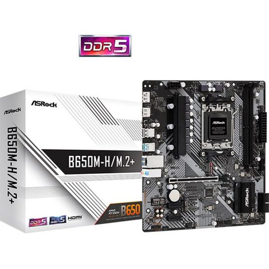 Obrázek ASRock MB Sc AM5 B650M- H/ M.2+, AMD B650, 2xDDR5, 1xDP, 1xHDMI, mATX