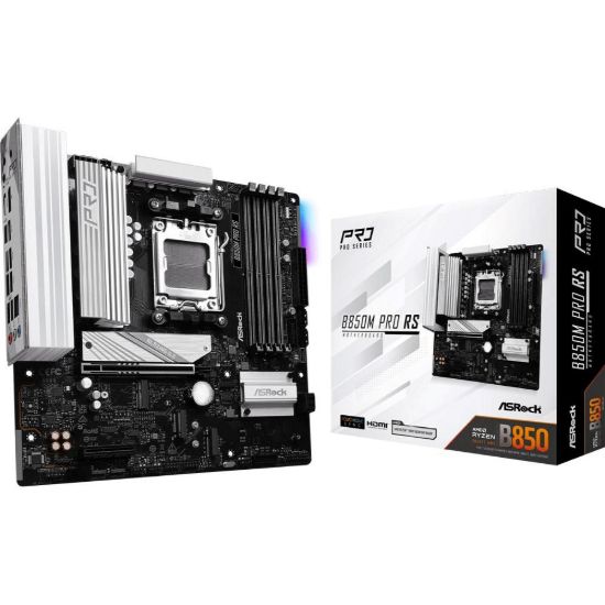 Obrázek ASRock MB Sc AM5 B850M PRO RS, AMD B850, 4xDDR5, 1xDP, 1xHDMI, mATX