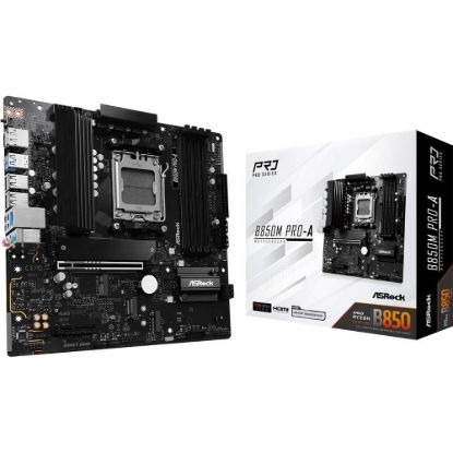 Obrázek ASRock MB Sc AM5 B850M PRO- A, AMD B850, 4xDDR5, 1xDP, 1xHDMI, mATX