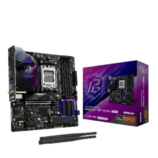 Obrázek ASRock MB Sc AM5 B850M Riptide WiFi, AMD B850, 4xDDR5, 1xDP, 1xHDMI, WiFi, mATX