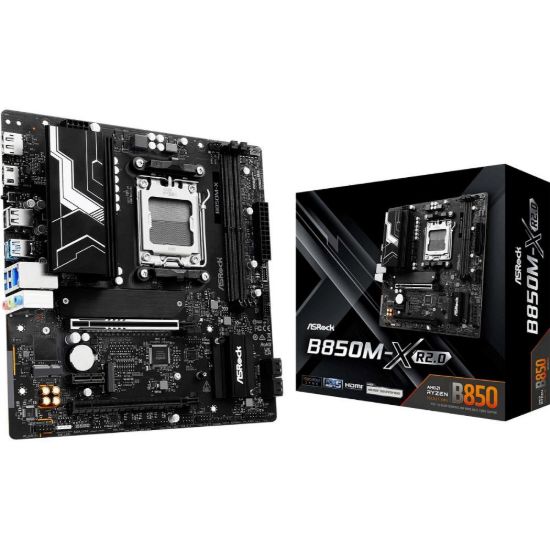 Obrázek ASRock MB Sc AM5 B850M- X R2.0, AMD B850, 2xDDR5, 1xDP, 1xHDMI, mATX