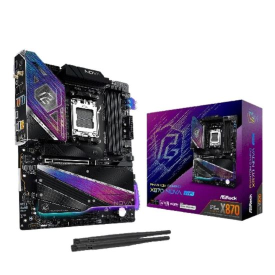 Obrázek ASRock MB Sc AM5 X870 NOVA WIFI, AMD X870, 4xDDR5, 1xHDMI, 2xUSB4, WI- FI