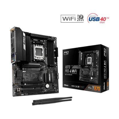 Obrázek ASRock MB Sc AM5 X870 PRO- A WIFI, AMD X870, 4xDDR5, 1xHDMI, 2xUSB4, WI- FI
